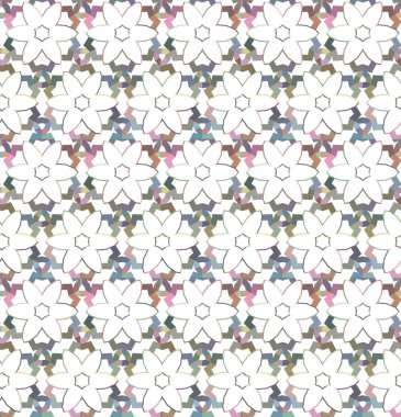 Kusursuz Vektör Deseni. Geometrik Süsleme Biçiminde Arkaplan DokusuName.