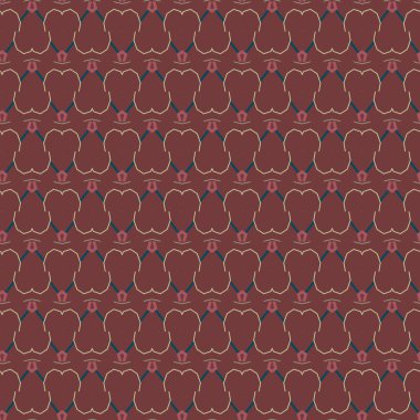 geometrik süsleme biçiminde kusursuz vektör deseni