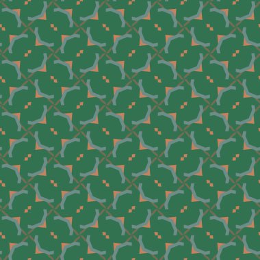 Geometrik süslemeli vektör deseni. Kusursuz tasarım dokusu.