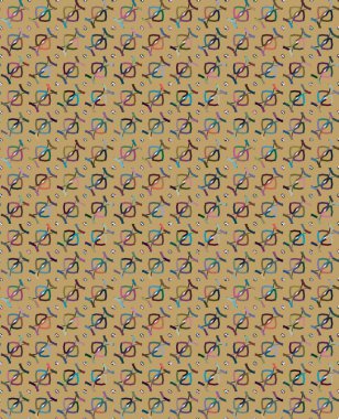 Dikişsiz geometrik süs vektör deseni. Soyut arka plan