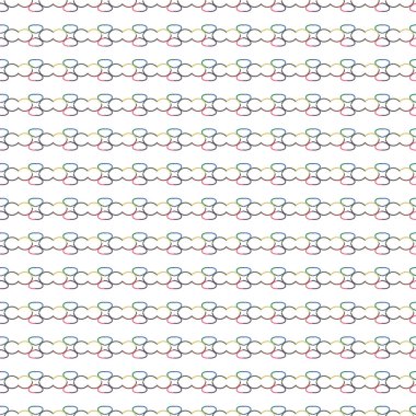 Dikişsiz geometrik süs vektör deseni. Soyut arka plan