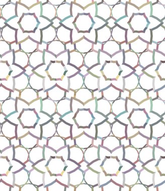 Dikişsiz geometrik süs vektör deseni. Soyut arka plan