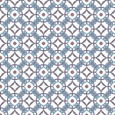 Geometrik süslemeli vektör deseni. Kusursuz tasarım dokusu.