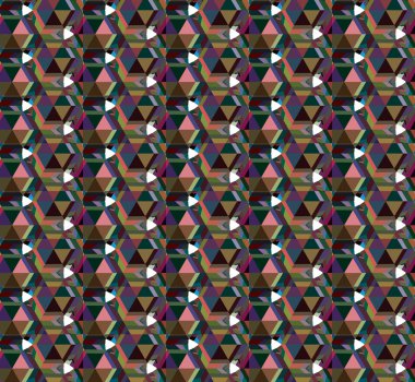 geometrik süsleme biçiminde kusursuz vektör deseni