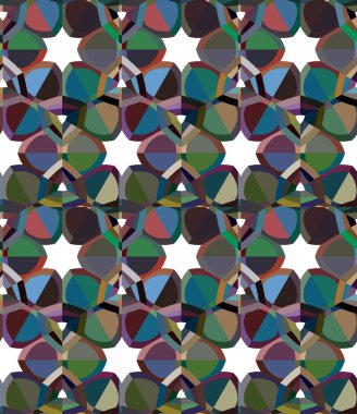 Kusursuz Vektör Deseni. Geometrik Süsleme Biçiminde Arkaplan DokusuName.