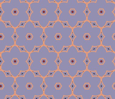 Dikişsiz geometrik süs vektör deseni. Soyut arka plan