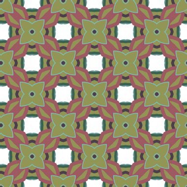 Dikişsiz geometrik süs vektör deseni. Soyut arka plan