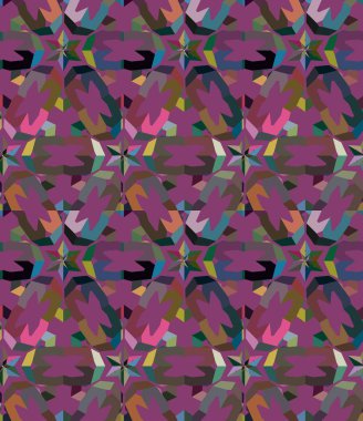 Geometrik süslemeli vektör deseni. Kusursuz tasarım dokusu.