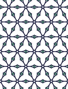 Dikişsiz geometrik süs vektör deseni. Soyut arka plan