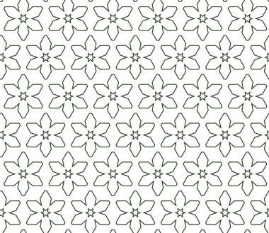 Geometrik süslemeli vektör deseni. Kusursuz tasarım dokusu.