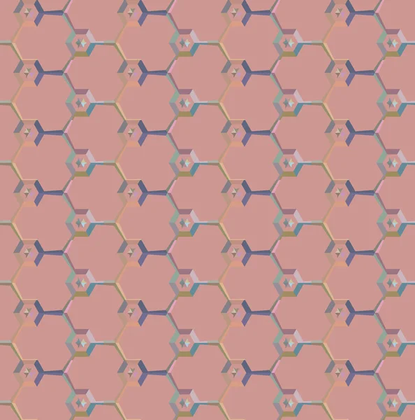 Geometrik Süslemeli Vektör Deseni Kusursuz Tasarım Dokusu — Stok Vektör