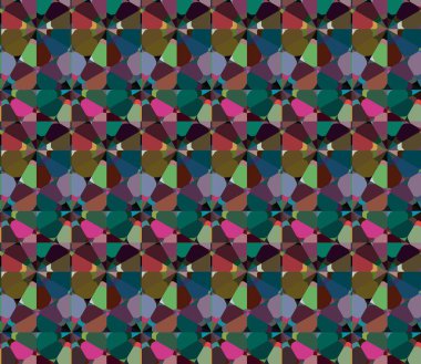 geometrik süsleme biçiminde kusursuz vektör deseni