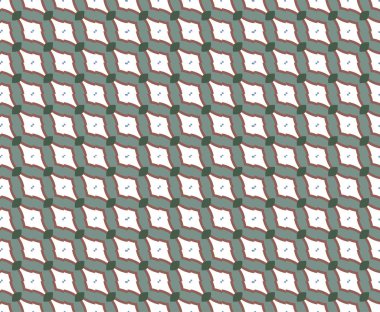 geometrik süsleme biçiminde kusursuz vektör deseni