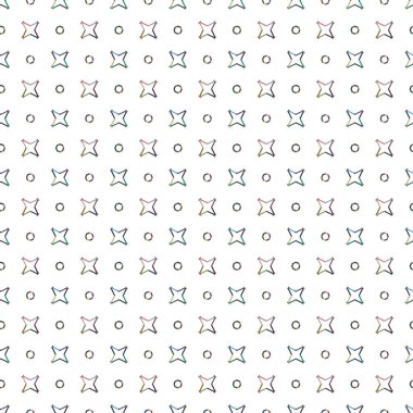 Dikişsiz geometrik süs vektör deseni. Soyut arka plan