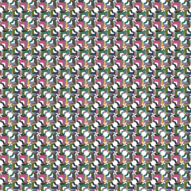 Kusursuz Vektör Deseni. Geometrik Süsleme Biçiminde Arkaplan DokusuName.