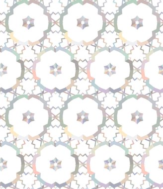 Geometrik süslemeli vektör deseni. Kusursuz tasarım dokusu.