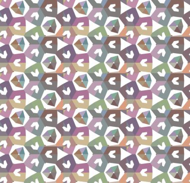 geometrik süsleme biçiminde kusursuz vektör deseni