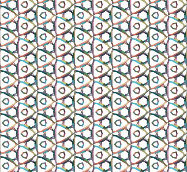 Geometrik süslemeli vektör deseni. Kusursuz tasarım dokusu.