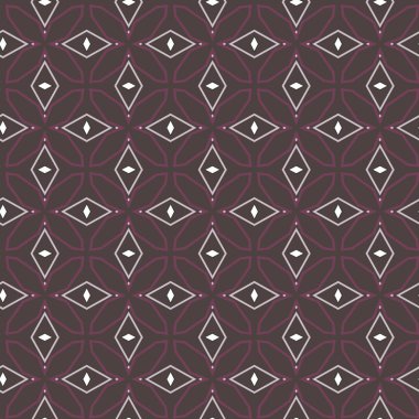 Geometrik süslemeli vektör deseni. Kusursuz tasarım dokusu.