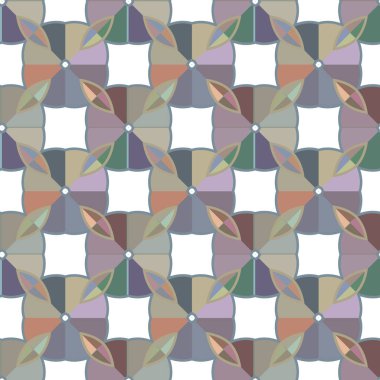 Geometrik süslemeli vektör deseni. Kusursuz tasarım dokusu.