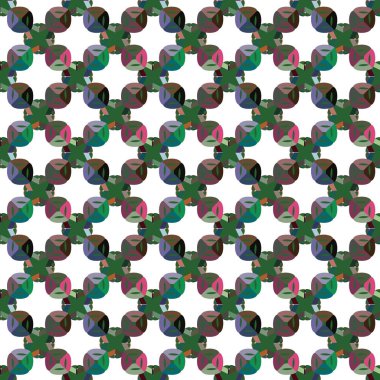 Geometrik süslemeli vektör deseni. Kusursuz tasarım dokusu.