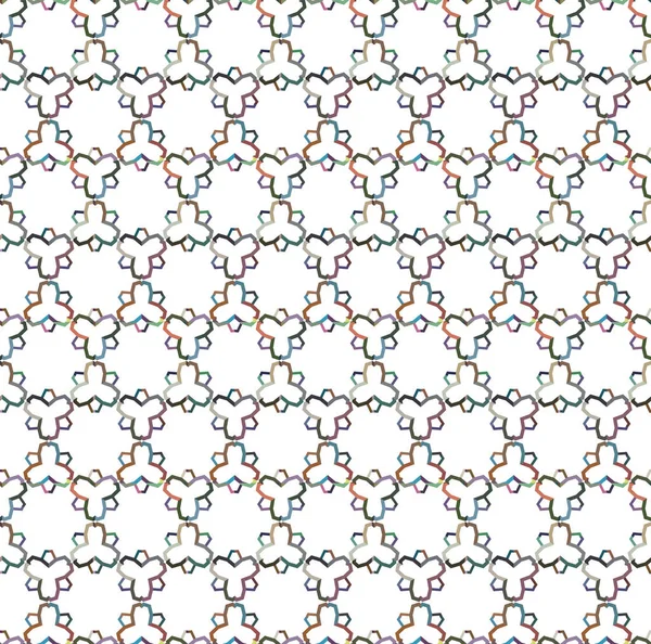 幾何学的装飾ベクトルパターン シームレスなデザインテクスチャ — ストックベクタ