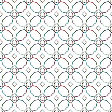 geometrik süsleme biçiminde kusursuz vektör deseni
