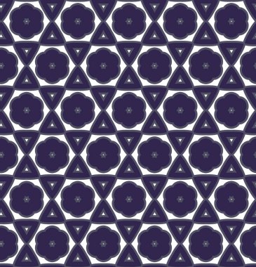 geometrik süsleme biçiminde kusursuz vektör deseni
