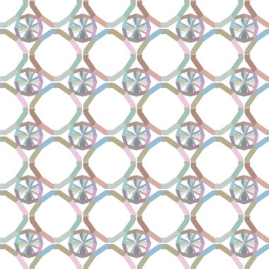 geometrik süsleme biçiminde kusursuz vektör deseni