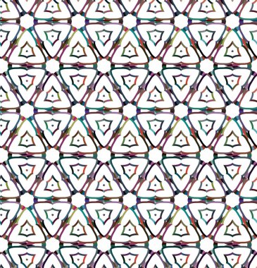 Kusursuz Vektör Deseni. Geometrik Süsleme Biçiminde Arkaplan DokusuName.