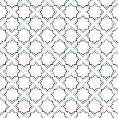 Dikişsiz geometrik süs vektör deseni. Soyut arka plan