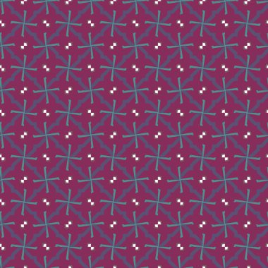 Geometrik süslemeli vektör deseni. Kusursuz tasarım dokusu.