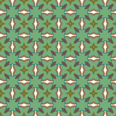geometrik süsleme biçiminde kusursuz vektör deseni