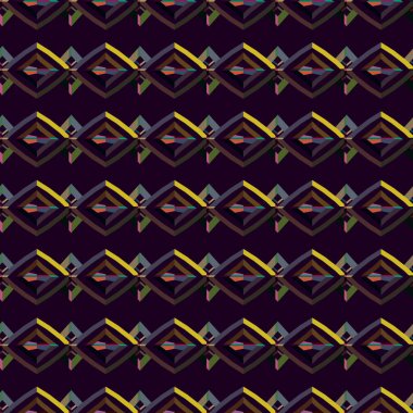 Geometrik süslemeli vektör deseni. Kusursuz tasarım dokusu.