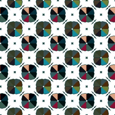 Kusursuz Vektör Deseni. Geometrik Süsleme Biçiminde Arkaplan DokusuName.