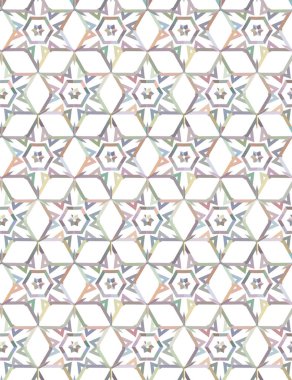 Geometrik süslemeli vektör deseni. Kusursuz tasarım dokusu.