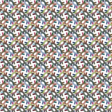 geometrik süsleme biçiminde kusursuz vektör deseni