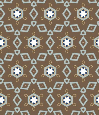 geometrik süsleme biçiminde kusursuz vektör deseni