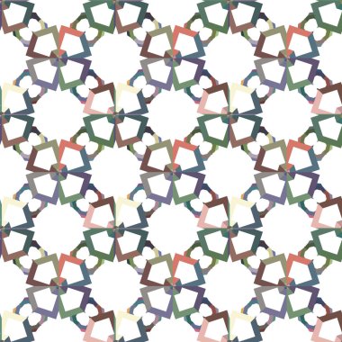 geometrik süsleme biçiminde kusursuz vektör deseni