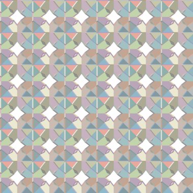 geometrik süsleme biçiminde kusursuz vektör deseni