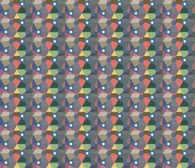 Dikişsiz geometrik süs vektör deseni. Soyut arka plan