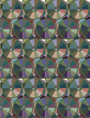 geometrik süsleme biçiminde kusursuz vektör deseni