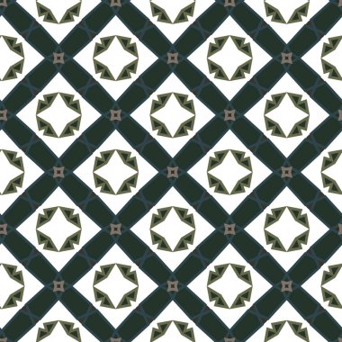 geometrik süsleme biçiminde kusursuz vektör deseni