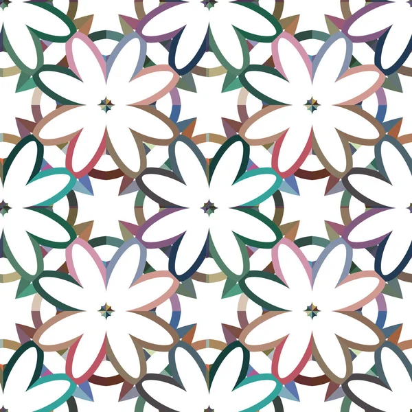 Geometrik süslemeli vektör deseni. Kusursuz tasarım dokusu.