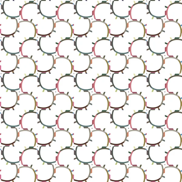 Geometrik süslemeli vektör deseni. Kusursuz tasarım dokusu.