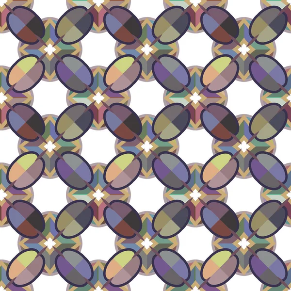 Geometrisk Ornamentalt Vektormønster Sømløs Prosjekteringsstruktur – stockvektor