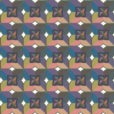 Geometrik süslemeli vektör deseni. Kusursuz tasarım dokusu.