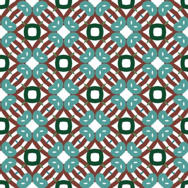 Geometrik süslemeli vektör deseni. Kusursuz tasarım dokusu.