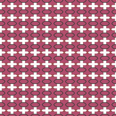 Geometrik süslemeli vektör deseni. Kusursuz tasarım dokusu.