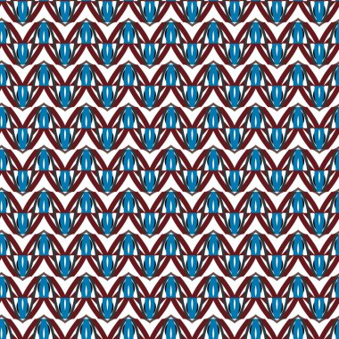 geometrik süsleme biçiminde kusursuz vektör deseni